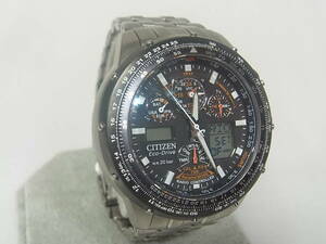 5196　CITIZEN　シチズン　エコドライブ　U600-T011110　動作品