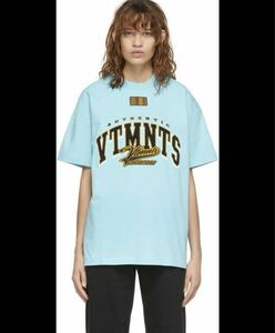 VETEMENTS　 VTMNTS COLLEGE ヴェトモン　Tシャツ　半袖　未使用　トップス　S