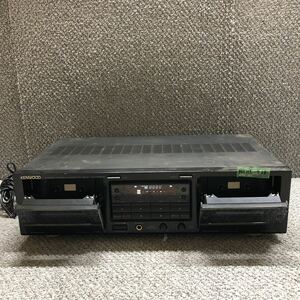 MYM5-936 激安 KENWOOD KX-W8020 STEREO CASSETTE DECK 通電OK 中古現状品 ※3回再出品で処分