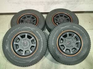 4-7　美品　バリ山　ダンロップ　ウインターマックス　SV01 195/80-15　PROPOTOR X 15×6J 4本セット　トヨタ ハイエース レジアスエース　