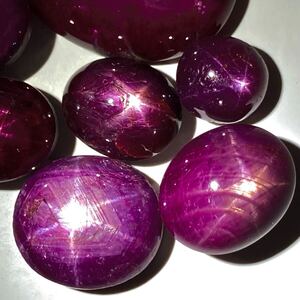 1円〜!!［天然スタールビーおまとめ80.5ct］j 約16.1g ルース 裸石 宝石 ジュエリー jewelry star ruby コランダム w4つ11