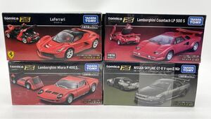 未使用☆ TAKARA TOMY tomica 1/43 ラ・フェラーリ トミカプレミアム RS ラフェラーリ P400S LP500S GT-R ミニカー 大量 まとめて 4点 A3