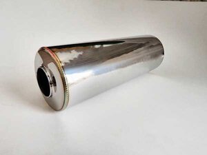 中間タイコ 　差込42.7φ/出口42.7φ 100φ×300mm　製作パーツ ステンレス