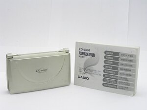 ★ハローカメラ★ 1円スタート 3957 CASIO EX-word XD-J800 説明書付 動作品 要清掃 電子辞書 即決あり