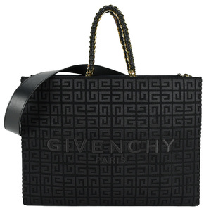 ジバンシィ GIVENCHY G-Tote Gトート ミディアム BB50QB1LS ブラック 黒 4Gキャンバス レザー チェーントート 2way ショルダー 未使用