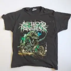 3221アズブラッドランズブラックTシャツ古着デスコアデスメタルロックT