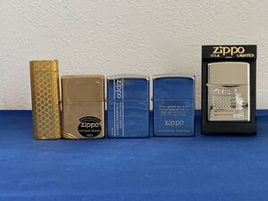 1円～ZIPPO ガスライター 5点セット 着火未確認 ZIPPO 1992~2000年モデル 現状品 