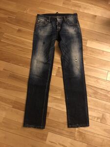 ディースクエアード DSQUARED2　ペンキ ダメージ加工 デニムパンツ　46 denim pants