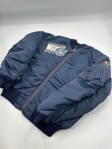 希少/新品 90s〜00s/CAB CLOTHING/フライトジャケット B-15C/42/ネイビー/キャブクロージング ブルゾン アウター アメカジ b-10 b-15a 