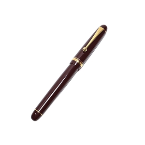 【ペン先 14K-585 5 EF 刻印】PILOT CUSTOM 74 パイロット カスタム74 ボルドー系 万年筆 文房具 筆記用具 日本製 難有_ZFC_B0605-F013