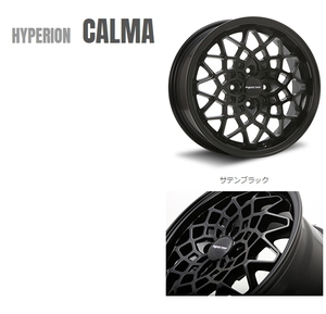 [納期注意] [業販限定販売] 直送品 HYPERION CALMA 14インチ 5J+45 4-100 サテンブラック 4本セット [(個人宅)個人名での注文不可]