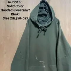 RUSSELL ラッセル 無地 スウェット パーカー カーキ 2XL