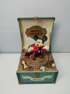 H6556　ミッキーマウス　オルゴール　CB-902　MICKEY’ｓToyCHEST【三協商事】【トイランド】 【ディズニー】