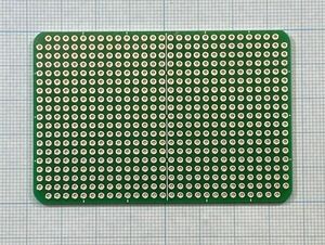 プロトタイプ用・HAT汎用基板(1)★2.54mmピッチ・スルーホール・横繋ぎ★5ｘ7.5ｃｍ・電子工作用・（DHAT1D)