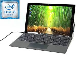 □【Core i5/第6世代/M.2 SSD/Win10】 Microsoft Surface Pro 4 1724 タブレットPC 128GB Core i5-6300U 4GB M.2 128GB HD 520 □ W01-0109