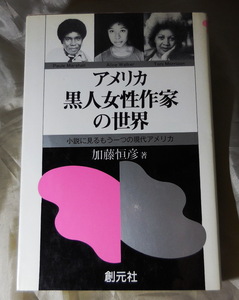 アメリカ黒人女性作家の世界　小説に見るもう一つの現代アメリカ　加藤恒彦：著 創元社