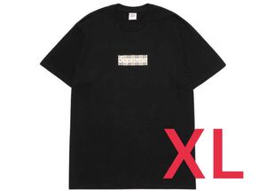 国内正規品 Supreme Burberry Box Logo Tee Black XL Burberry Box Logo ステッカー　2枚Set