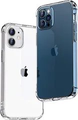 【在庫処分】ONES iPhone 12Pro/12 ケース 6.1インチ用 HD全透明 米軍MIL規格 超耐衝撃 『 360°エアバッグ、半密閉音室 』〔 画面 · レンズ保護、滑り止め、ストラップホール 〕薄型 Qi充電 超軽量 衝撃吸収 HQ·T