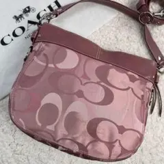 【美品】COACH コーチ　トートバッグ　2way ポピー　シグネチャー