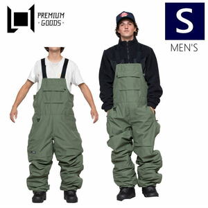 ● L1 RANKIN BIB PNT THYME Sサイズ メンズ スノーボード スキー パンツ PANT ビブパンツ 23-24 日本正規品