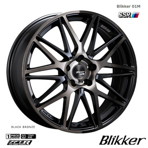 送料無料 SSR Blikker 01M 7J-18 +48 5H-114.3 (18インチ) 5H114.3 7J+48【2本セット 新品】