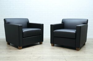 ■【F0867】★美品★フィリップ・ユーレル★カッシーナ ・イクスシー★Cassina ixc★CAPTAIN★キャプテン ソファ★2脚★応接★総革★