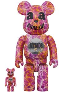 BE@RBRICK atmos x ANNA SUI 100% & 400%　ベアブリック　メディコムトイ MEDICOM TOY　新品 