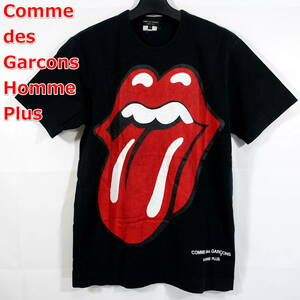 【良品】コムデギャルソンオムプリュス　ローリングストーンズＴシャツ　The Rolling Stones　COMME des GARCONS Homme Plus　サイズＳ