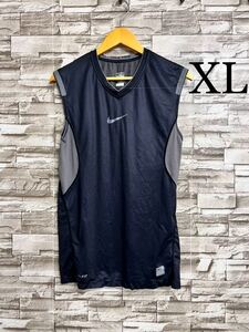 XL NIKE PRO NIKEPRO ナイキ プロ ノースリーブ タンクトップ ブラック スポーツウェア Ｖネック ドライ トップス