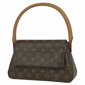 ルイ・ヴィトン Louis Vuitton ミニ ルーピング 肩掛け ワンショルダー ハンドバッグ ショルダーバッグ モノグラム ブラウン M51147 中古