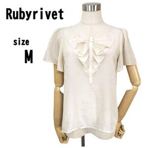 【M(38)】Rubyrivet ルビーリベット レディース 透け感 トップス