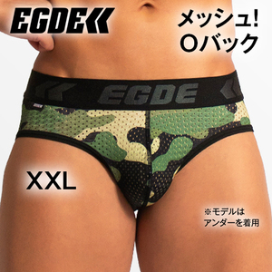 EGDE【貴重なXXL！メッシュ！通気性抜群！人気の迷彩柄！1点限り！】IMPACT Oバック ビキニ ブリーフ XXLサイズ