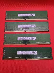 Skhynix 8GB 1Rx8 PC4-2666V-UA2-11 デスクトップPC用DDR4メモリ　8GB4枚セット計32GB 管1