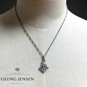 Georg Jensen 1993 ジョージジェンセン 鈴蘭 イヤーペンダント シルバーネックレス SV925 レディース