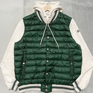 XLサイズ★MONCLER MAGLIA CARDIGAN モンクレール マグリア ブルゾン 切替 ダウンジャケット レイヤード ハイブリッド パーカー スウェット