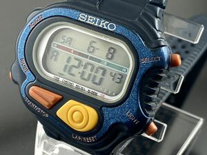 [M003]1円～☆メンズ腕時計 セイコーSEIKO デジタル スーパーランナーズ S640-4000動作品