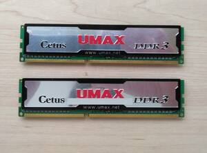 D36 メモリ デスクトップ用 UMAX 1GB DDR3-1333 CL9 2枚