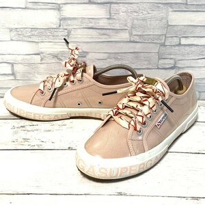 R5669bE SUPERGA スペルガ スニーカー ピンク レディース サイズUSAW8 (25cm位) ロゴ入り 靴 ローカット シューズ 重量感