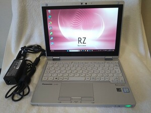 A【2in1PC 軽量745g】★CF-RZ5 (CF-RZ5PDRVS) Core ｍ5-6Y57 10.1インチ液晶タッチパネル メモリー8GB SSD256GB Wifi OfficePro2021 Win11