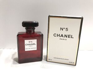 ■【YS-1】 香水 ■ CHANEL シャネル ■ NO.5 オードパルファム レッド エディション 100ml ■ EDP 残量95% 【同梱可能商品】■D