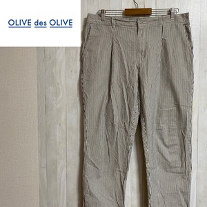 OLIVE des OLIVE★オリーブ デ オリーブ★Olivegirl★オリーブガール★ストライプ コットン パンツ★サイズ4L　2215-144