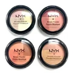 【ラスト1点！】NYXモザイクパウダーブラッシュMPB4色セット新品未使用