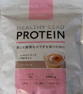 ヘルシーリードプロテイン☆ORBIS☆健康食品☆オルビス☆HEALTHY　LEAD　PROTEIN☆380ｇ☆カフェオレ味☆コラーゲン5000ｍｇ入り☆1個☆