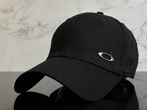 【未使用品】973KC★NEW ERA 39THIRTY×OAKLEY オークリー コラボ キャップ ブラックの伸縮素材！《MEDIUM-LARGE 伸縮前58㎝-60㎝位迄》