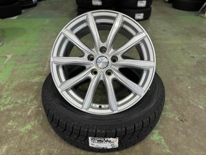 ●新型 60 プリウス　[中古] 17インチアルミ + [新品] 195/60R17 ヨコハマ アイスガード iG60 2023年製 4本セット！　195/60-17