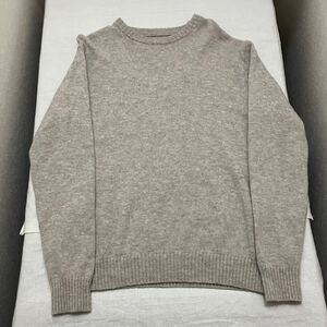 美品 良品計画 無印 長袖 セーター プルオーバー シンプル ウール wool メンズ men