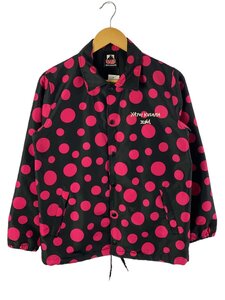 X-girl◆KUSAMA YAYOI COACH JACKET/1/ポリエステル/BLK/ドット/05171508