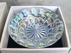◆昭和レトロ　　SOGA GLASS　曽我ガラス　灰皿　小物入れ　色ガラス　工芸　置物　インテリア
