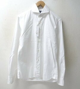 ◆国内正規 ORIAN オリアン タグ付き vintage ホワイト カッタウェイ シャツ 白 サイズ39-15 1/2 美品