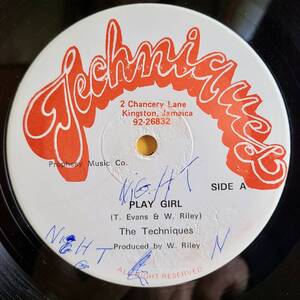 THE TECHNIQUES / PLAY GIRL - SUPER CAT / MR.WALKER [ Techniques ] JA Orig 12inch 